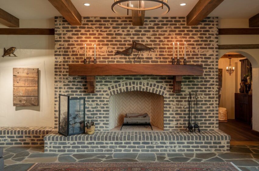  10 Stunning Brick Wall Fireplace Makeover Ideas