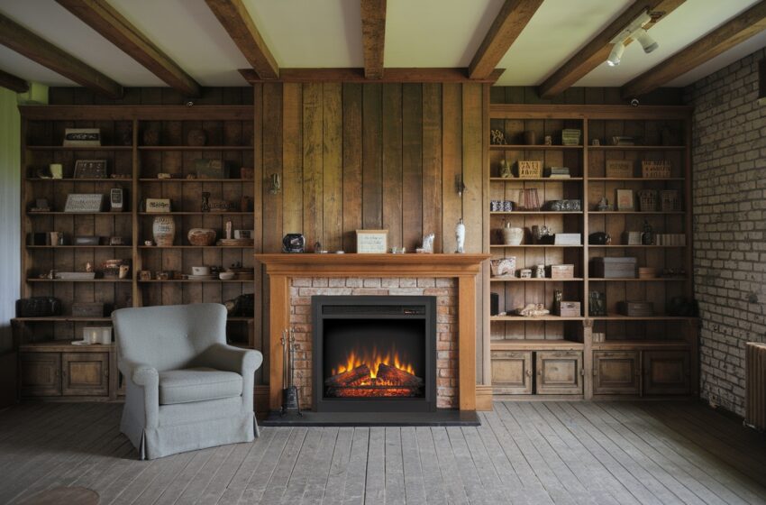 Farmhouse Electric Fireplace