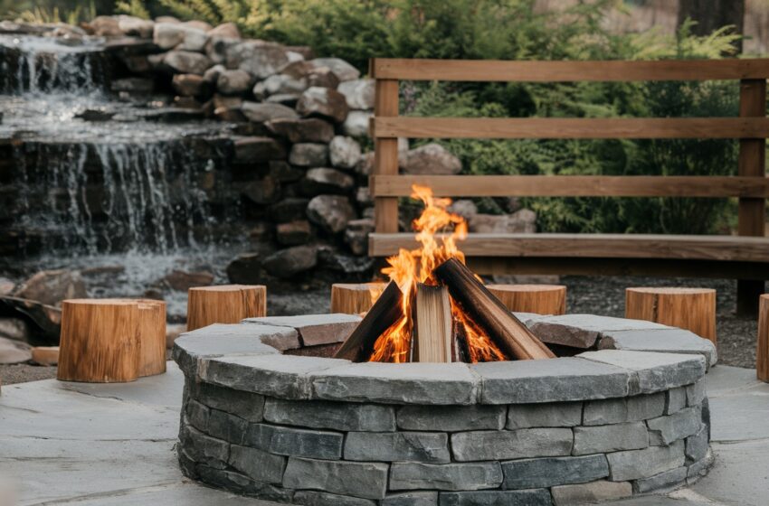  10 Stunning Fire Pit Ideas for Your Waterfall Oasis