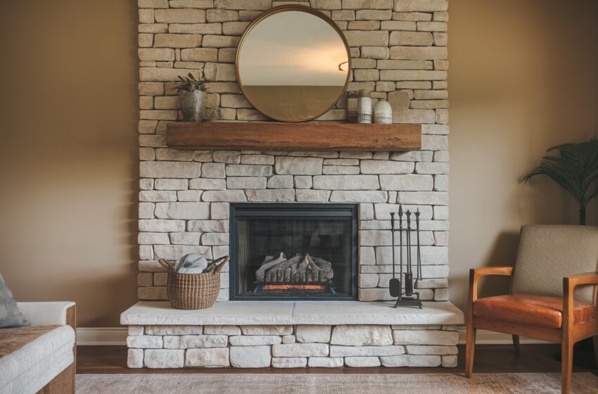 Gas Fireplace Makeover