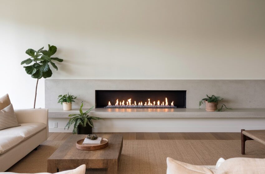  10 Stunning Ideas for a Minimalist Living Room with a Linear Fireplace