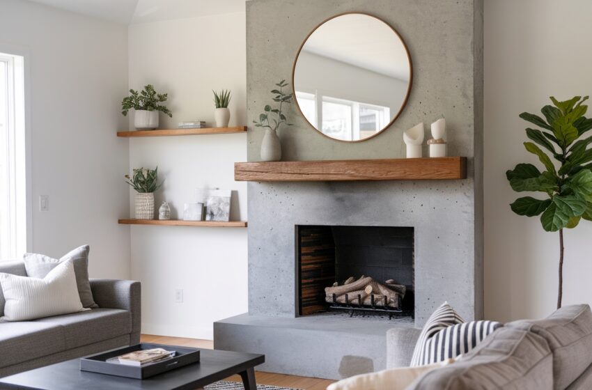 Modern Fireplace Makeoverr