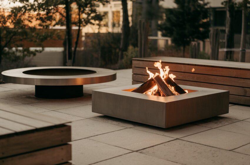  10 Stunning Modern Minimalist Fire Pits for Your Outdoor Space