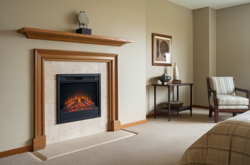 electric fireplace ideas bedroom