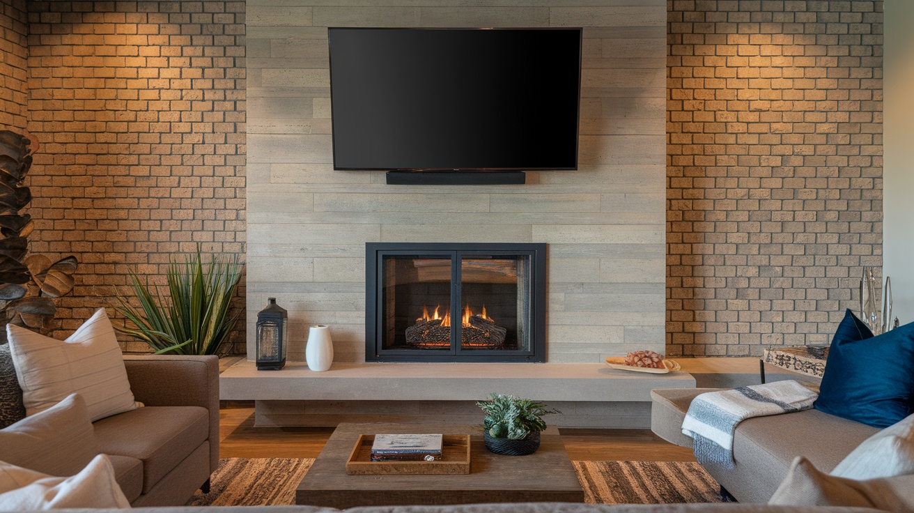 17 Stunning Fireplace Wall Ideas with TV for Your Living Room