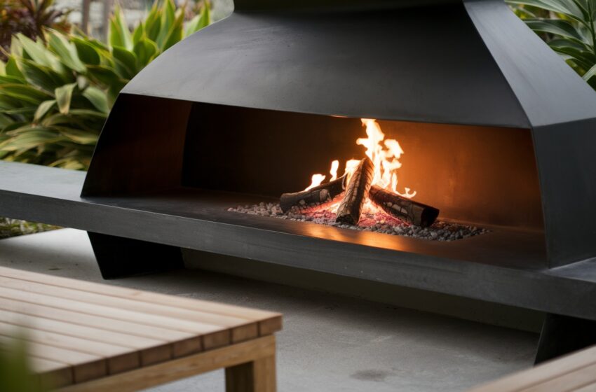  10 Stunning Modern Outdoor Fireplace Ideas for Your Backyard