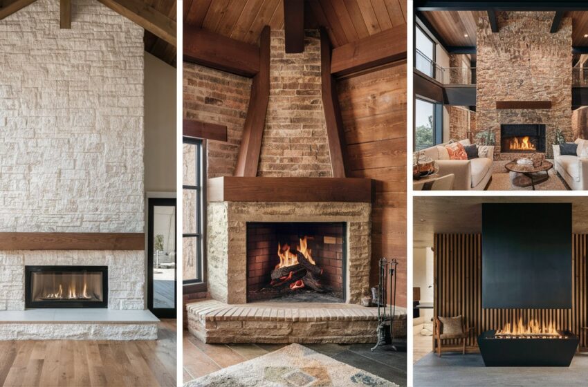  18 Charming Modern Rustic Fireplace Ideas for Your Home