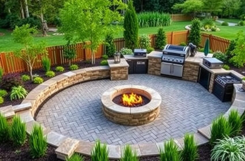  10 Stunning Infinity Edge Garden Fire Pit Landscaping Ideas