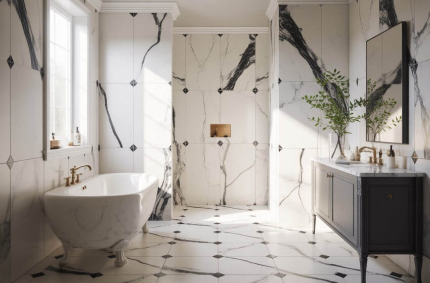  15 Stunning Black and White Tile Bathroom Ideas for a Modern Look