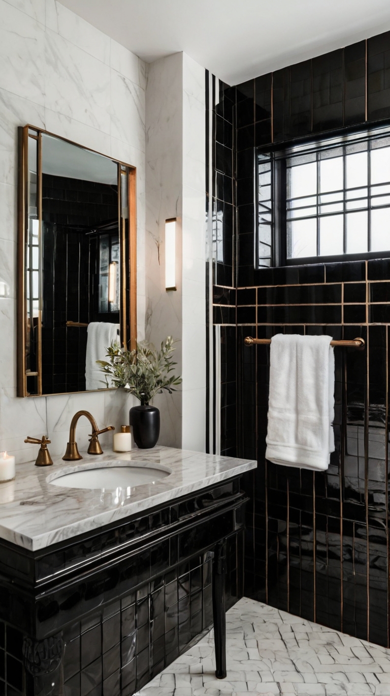 15 Stunning Black and White Tile Bathroom Ideas for a Modern Look