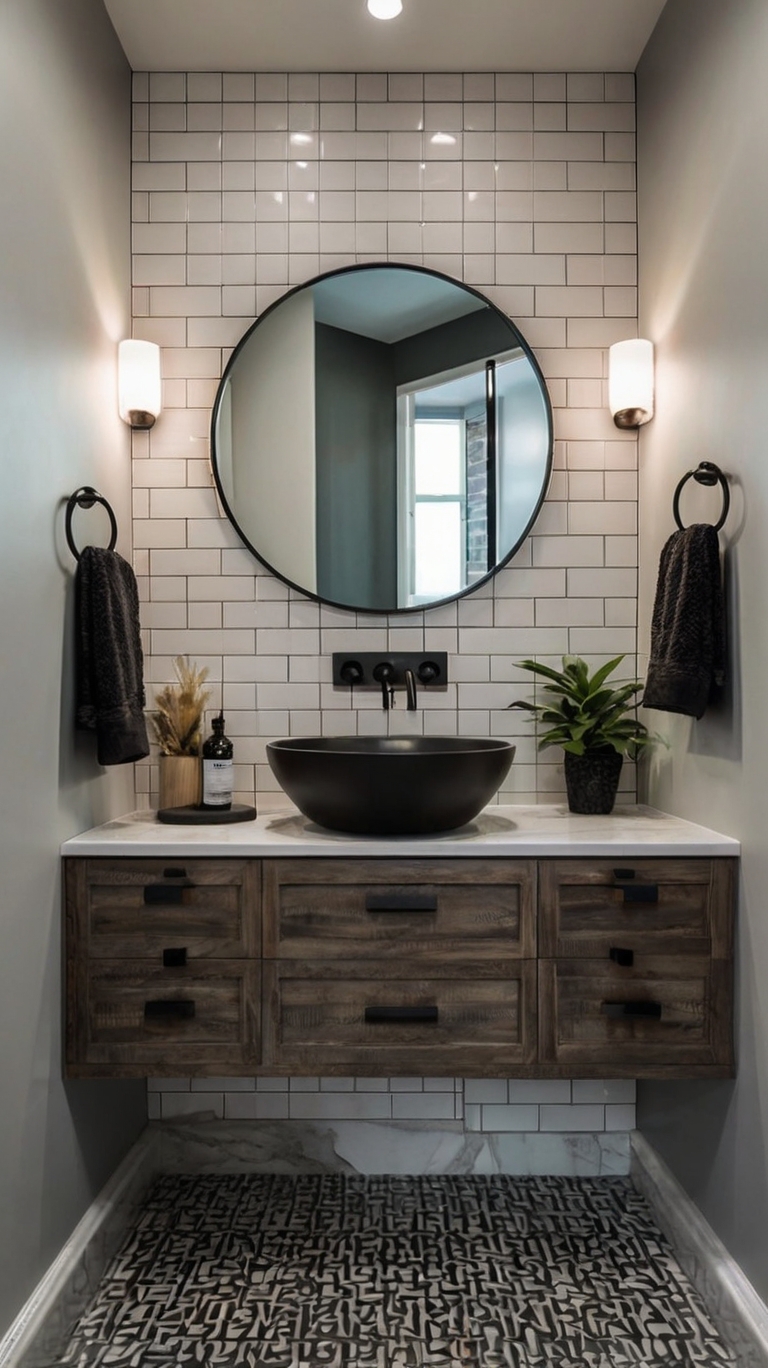 15 Stunning Black and White Tile Bathroom Ideas for a Modern Look