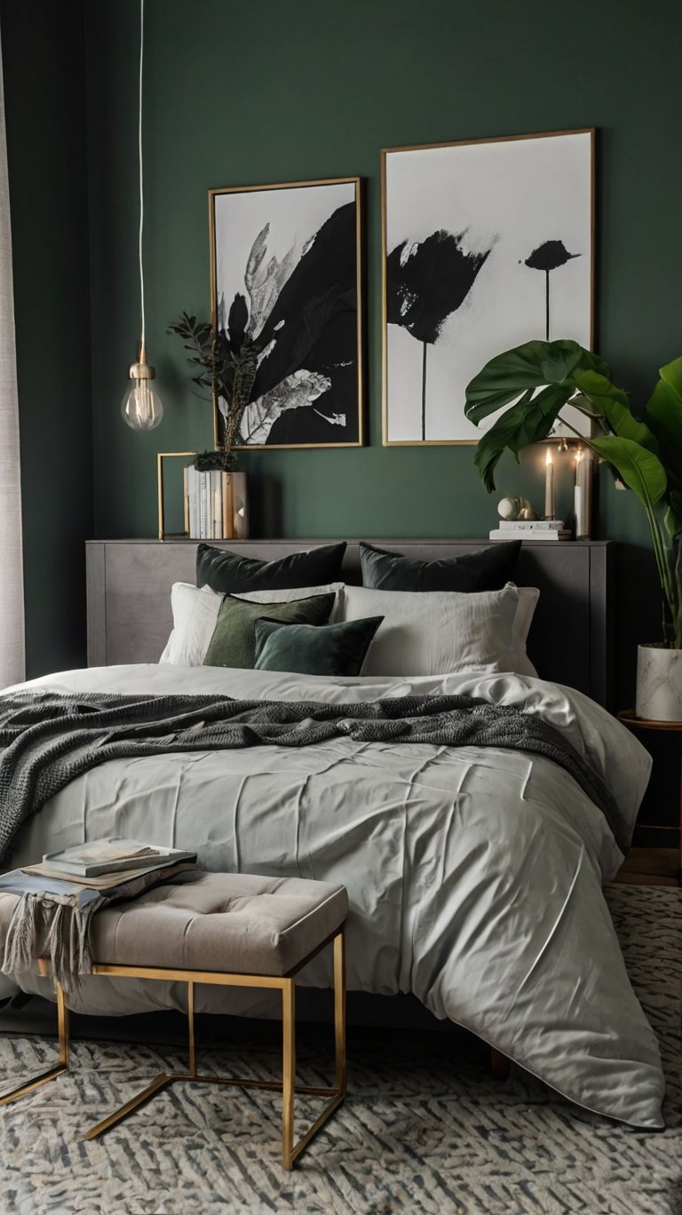 15 Gorgeous Ideas for Green Bedroom Walls
