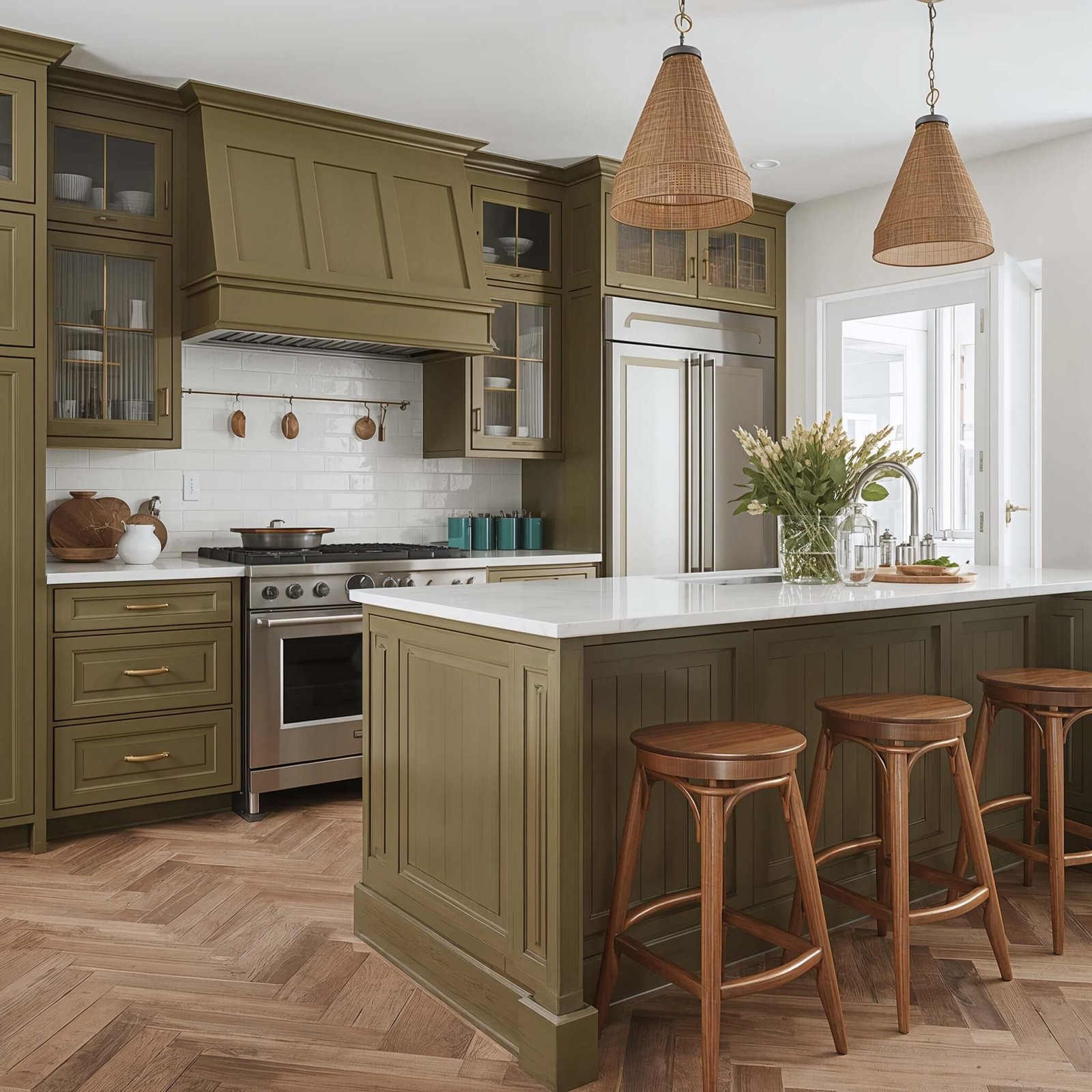 15 Stunning Green Kitchen Island Ideas for Stylish Home Design