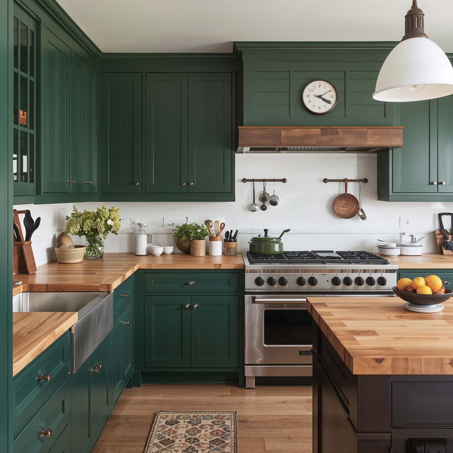 15 Stunning Forest Green Kitchen Ideas for Timeless Style