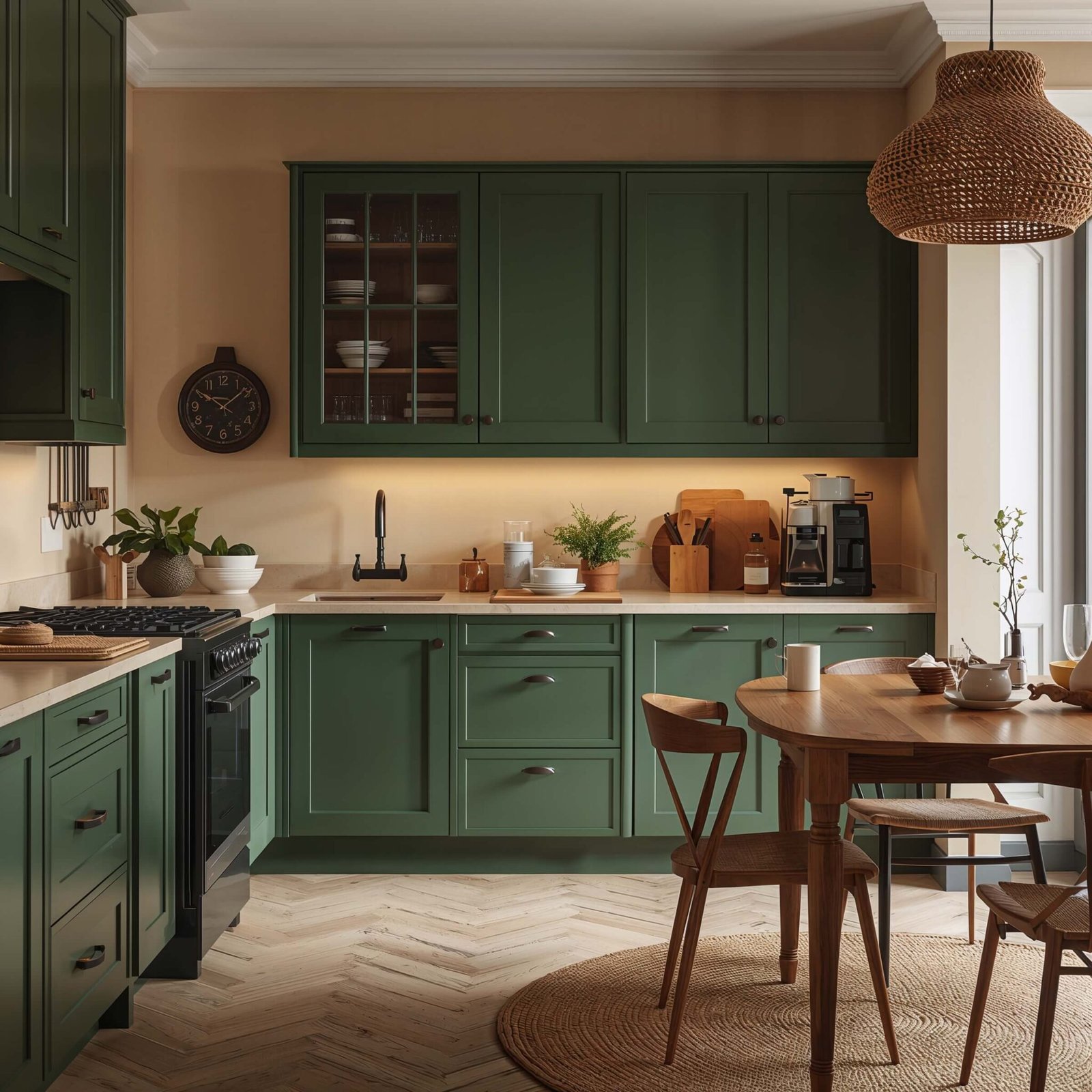 15 Stunning Forest Green Kitchen Ideas for Timeless Style