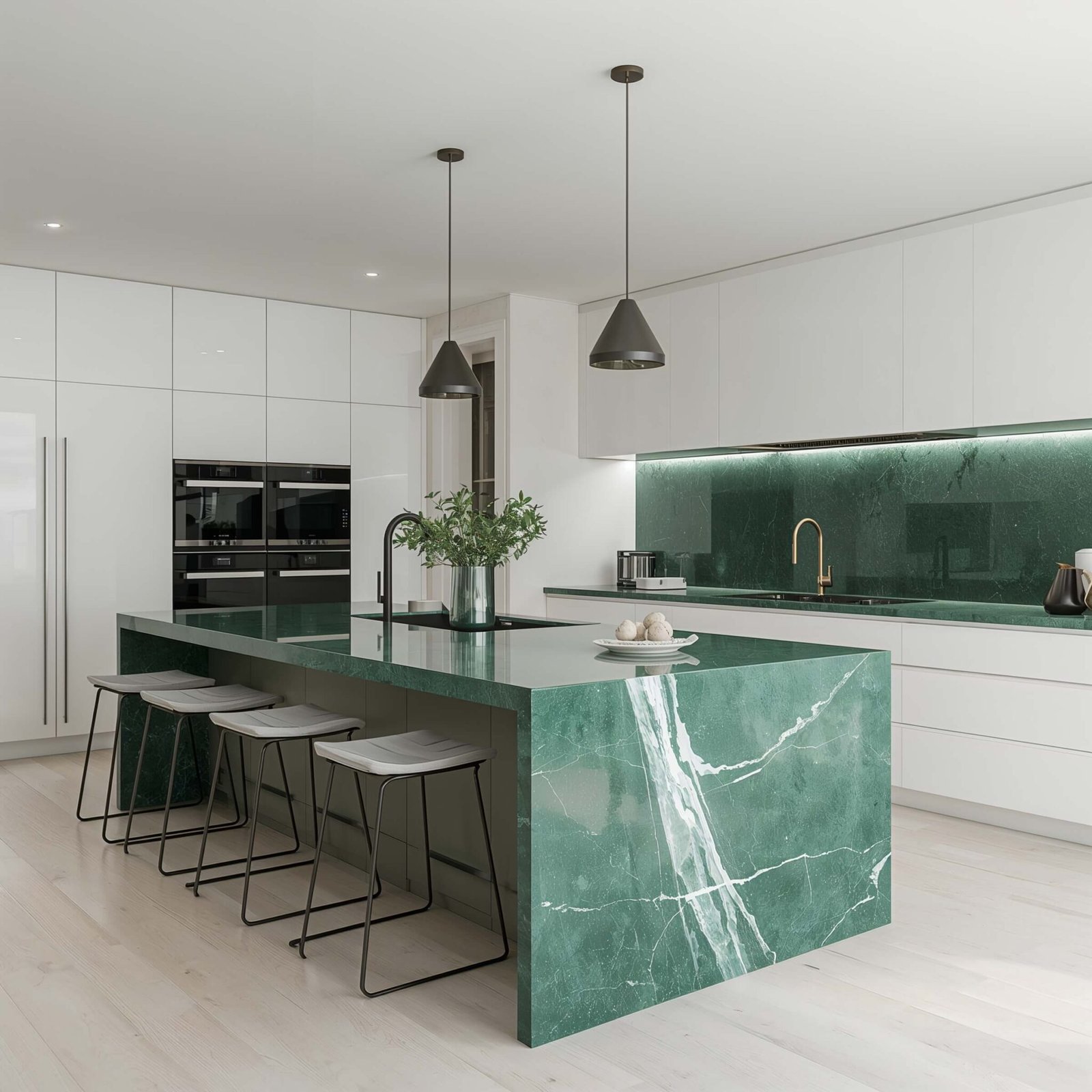 15 Stunning Emerald Green Kitchen Ideas for Luxe Home Style