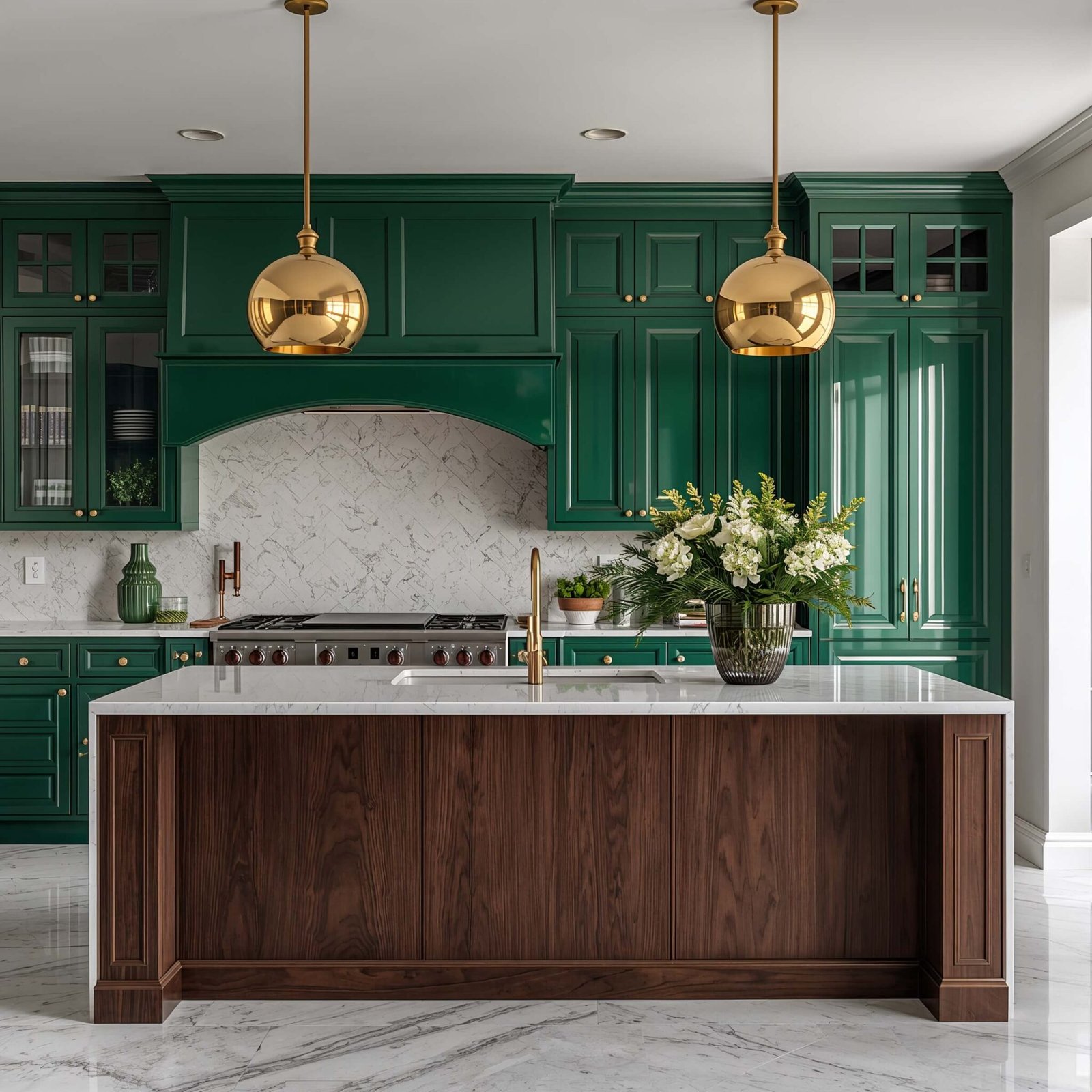 15 Stunning Green and Brown Kitchen Ideas for Cozy Style