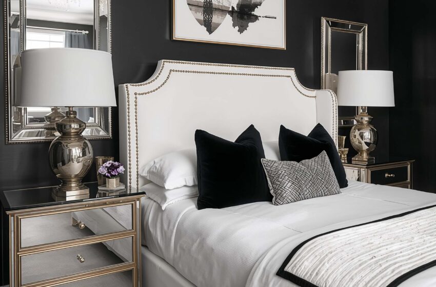  15 Creative Black and White Bedroom Decor Ideas with Bold Charm