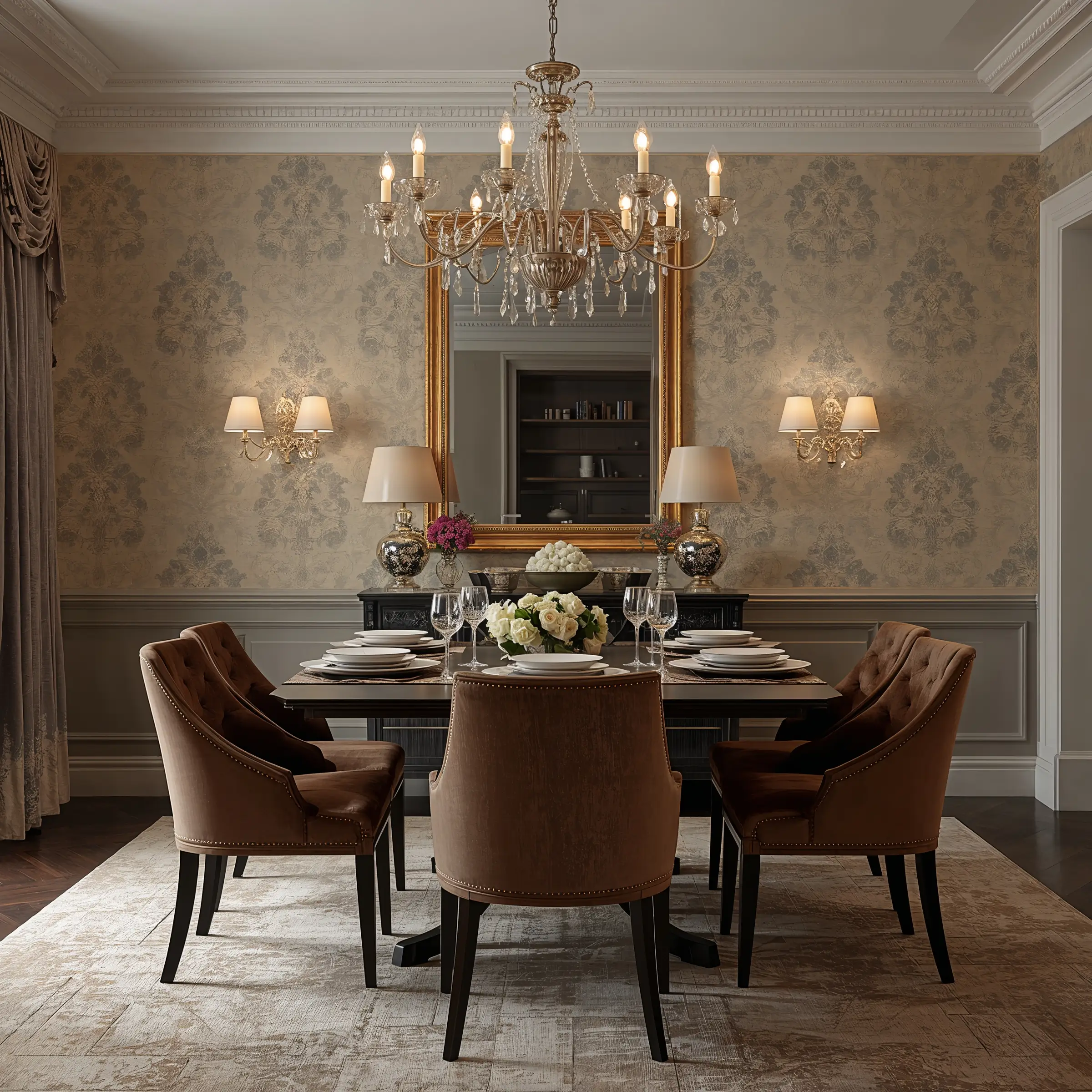 15 Gorgeous Dining Room Wallpaper Ideas and Stylish Inspiration