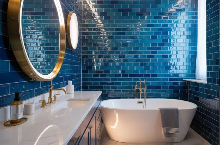  15 Beautiful Blue Tile Bathroom Ideas for Modern Homes