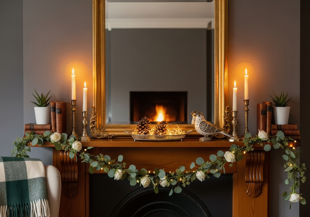 How to Decorate a Fireplace Mantel