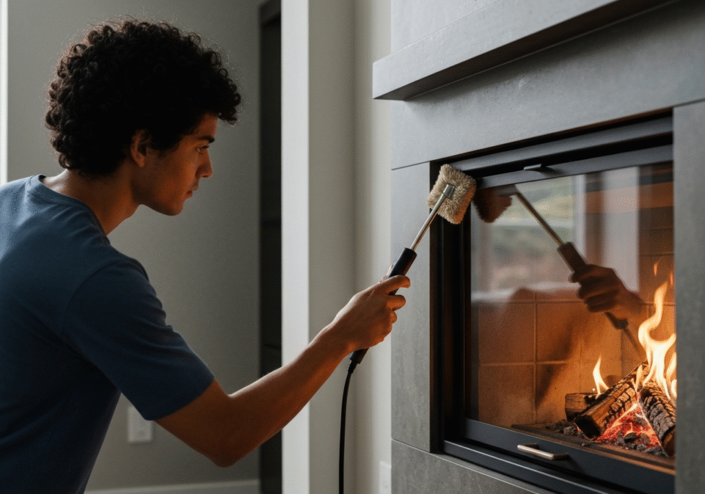 Clean Fireplace Glass