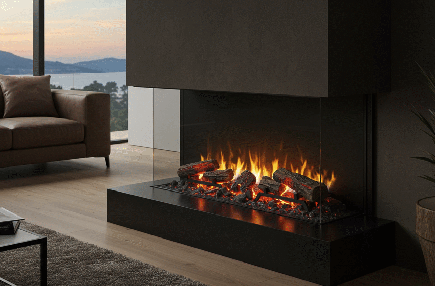 how do electric fireplaces work​