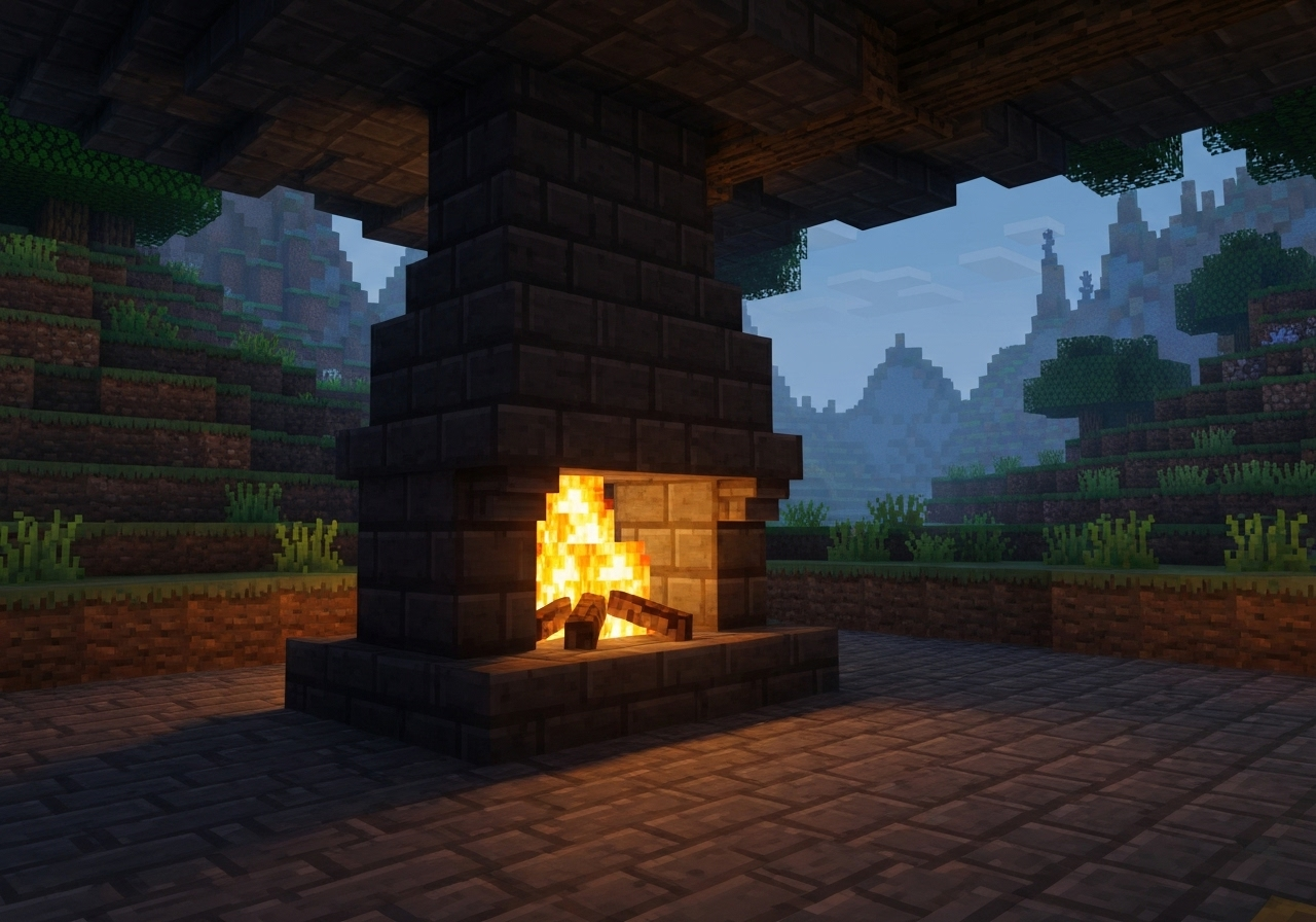 Fire Building Java Minecraft How Do You Build a Fireplace in Minecraft?