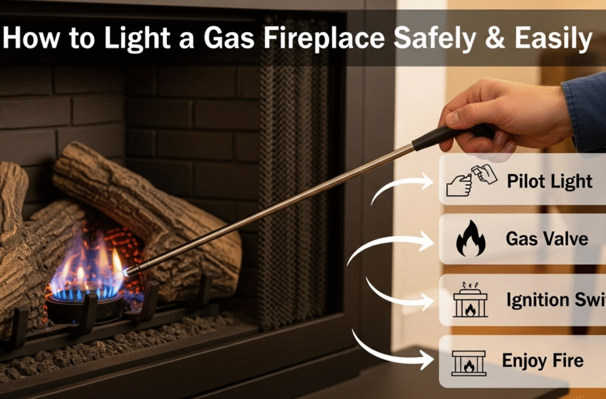 How to Light a Gas Fireplace Safely & Easily