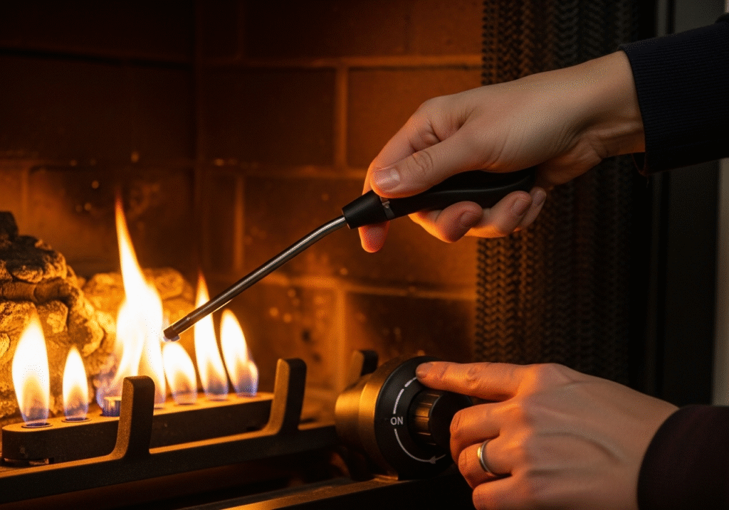 How to Light a Gas Fireplace Safely & Easily