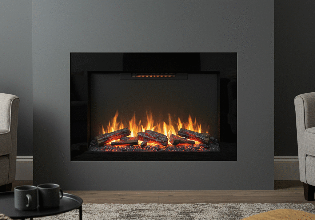how do electric fireplaces work​