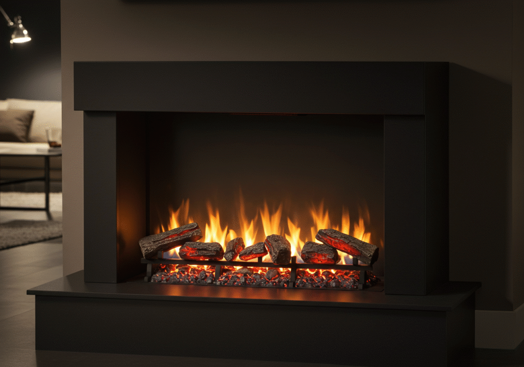 how do electric fireplaces work​