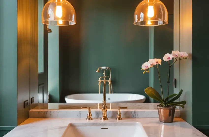  15 Beautiful Dark Green Bathroom Ideas and Modern Inspirations