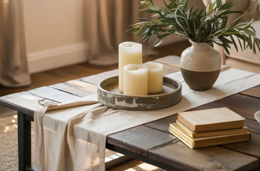  15 Charming Farmhouse Coffee Table Decor Ideas for Warm Spaces