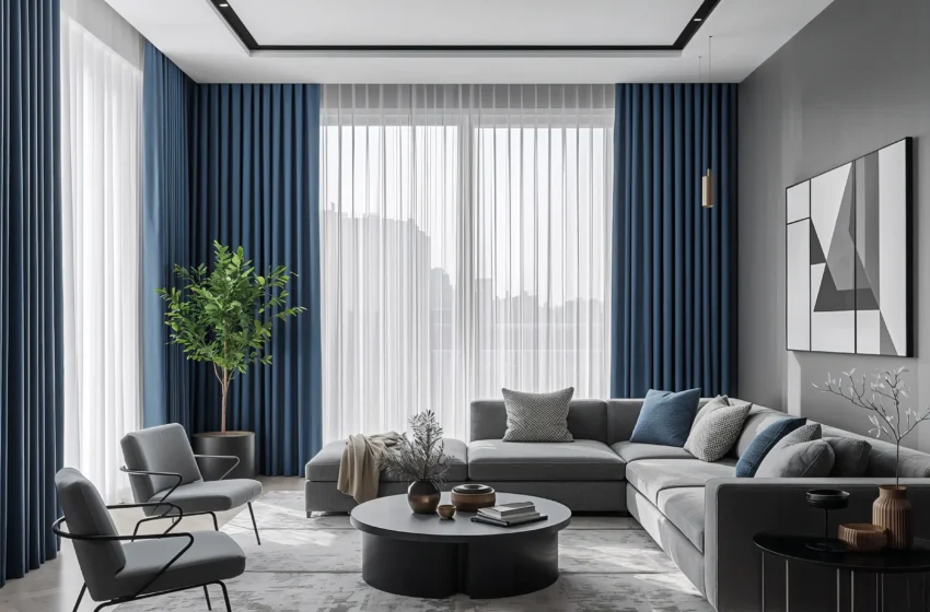  15 Stunning Blue Curtains Living Room Ideas for Elegant Homes