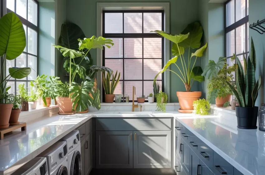  15 Inspiring Green Laundry Room Ideas and Elegant Touches