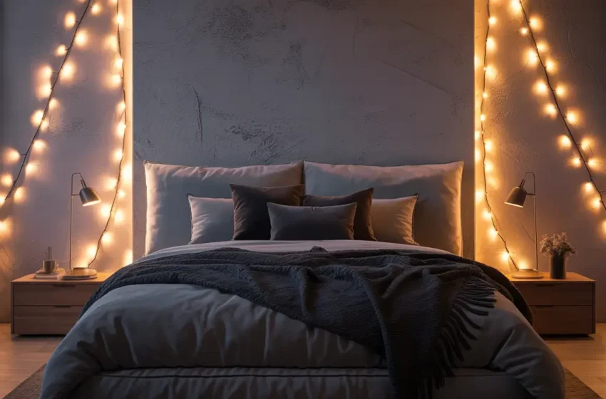  15 Cozy  Bedroom Aesthetic Fairy Lights Ideas to Inspire You