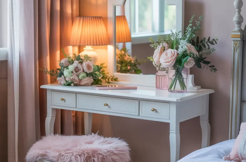  15 Gorgeous Corner Vanity Ideas Bedroom for Small Spaces