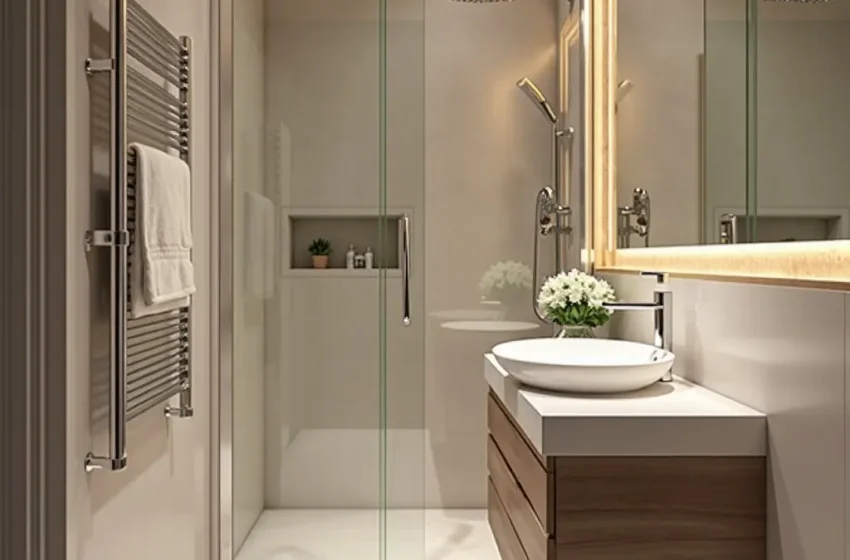  15 Stunning Small Narrow Bathroom Ideas and Space-Saving Hacks