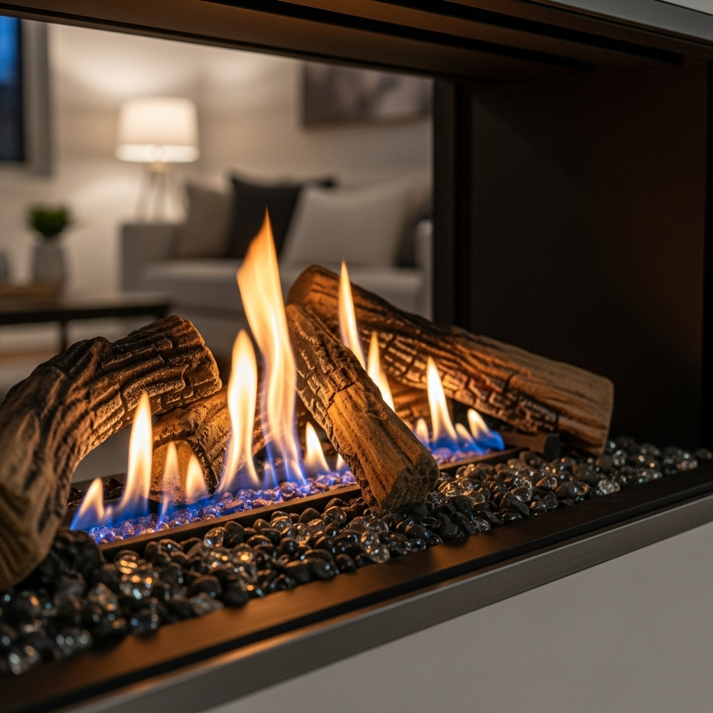 can i leave a gas fireplace on all night​