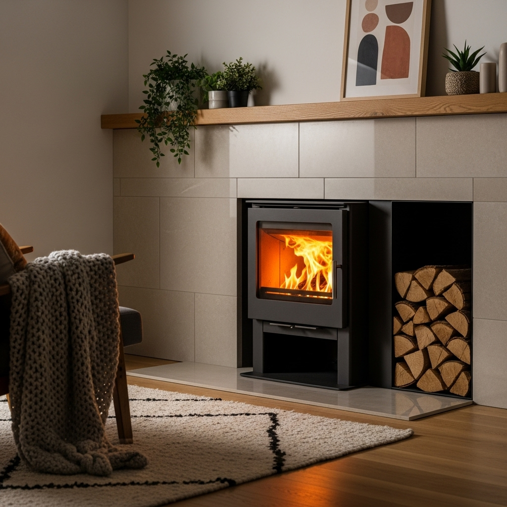 can i put a wood burner in my fireplace​