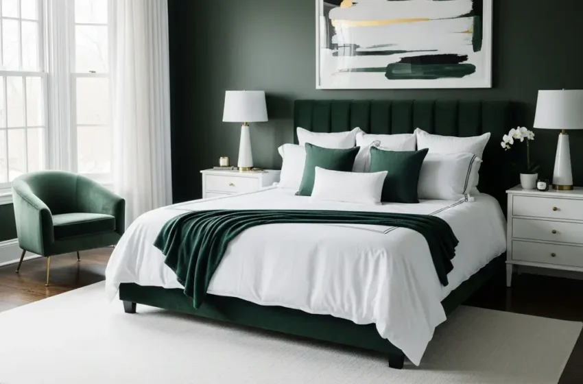  12 Stylish Green and White Bedroom Ideas for Dreamy Rooms