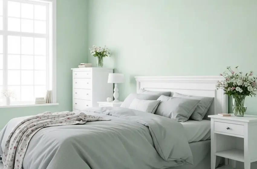  12 Cozy Green and Grey Bedroom Ideas for Relaxing Vibes