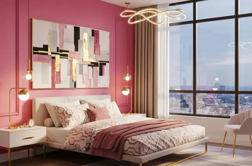  10 Stylish Pink and Gold Bedroom Ideas for Small Rooms