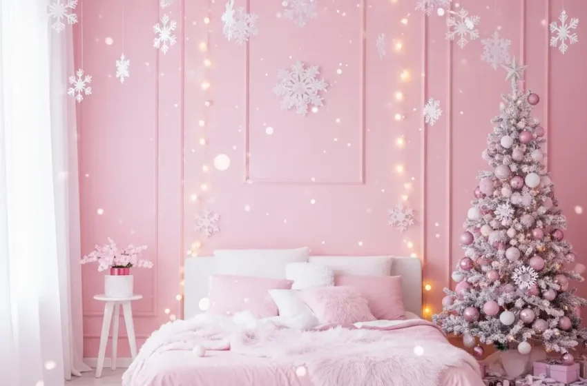  10 Elegant Pink Christmas Bedroom Ideas for Chic Holidays