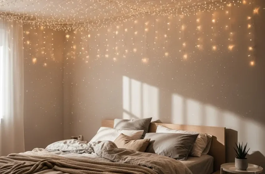  12 Gorgeous Christmas Lights in the Bedroom Ideas for Inspiration