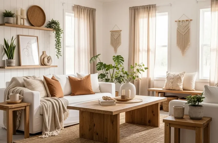  10 Gorgeous Boho Farmhouse Living Room Ideas for Rustic Charm