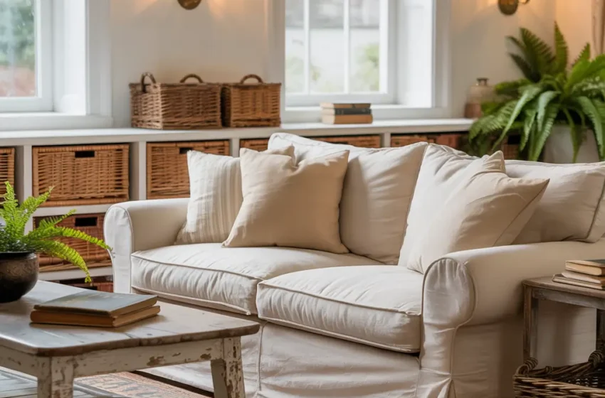  10 Charming Warm Farmhouse Living Room Ideas for Rustic Style