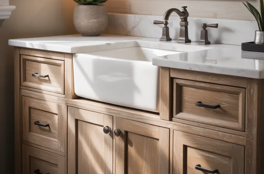  12 Creative Farmhouse Bathroom Vanity Ideas and Chic Storage Solutions