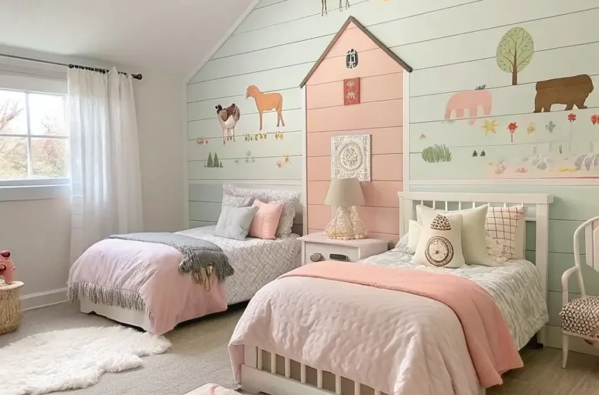  10 Stylish Farmhouse Kids Bedroom Ideas and Storage Hacks